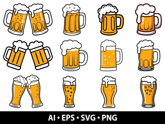 Beer Mug SVG Bundle: Your Ultimate Design Companion for Drink-Themed Projects
