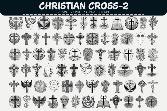 Christian Cross Vector – 73 Designs for Creative Faith Projects