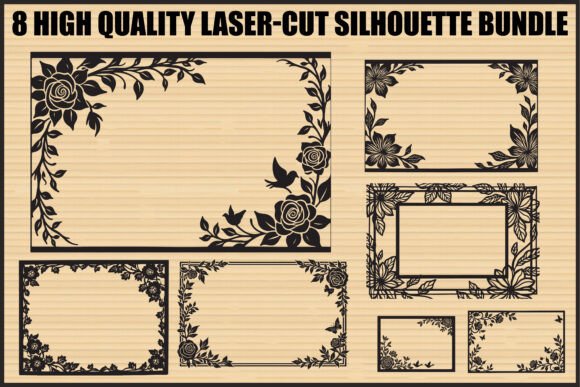 Floral Laser-Cut Frame Bundle: A Practical Choice for Crafters and Designers