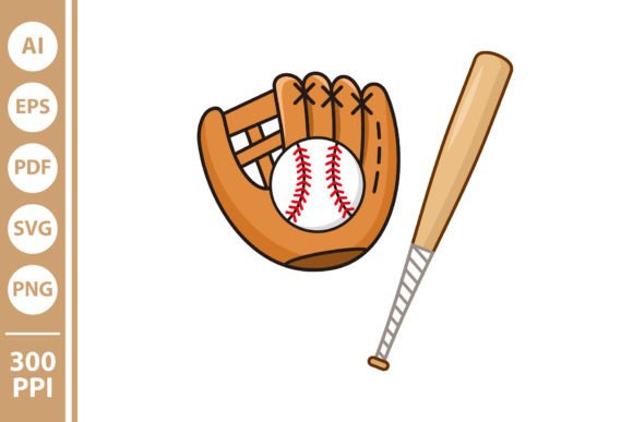 Leather Gloves and Baseball Bat: A Versatile Design for Creative Projects