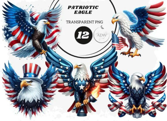 Patriotic Eagle Designs for American Pride and DIY Projects